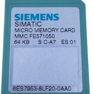 Carte mémoire pour automates S7-300 / C7 / ET 200. 6ES7953-8LF20-0AA0 Siemens