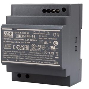 ALIMENTATION INDUSTRIELLE ULTRA-COMPACTE HDR-100-24 MEAN WELL