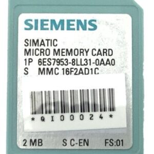 micro-carte mémoire (MMC SIMATIC) 6ES7953-8LL31-0AA0 Siemens