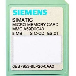 carte mémoire Micro Memory Card (MMC)  6ES7953-8LP20-0AA0 Siemens
