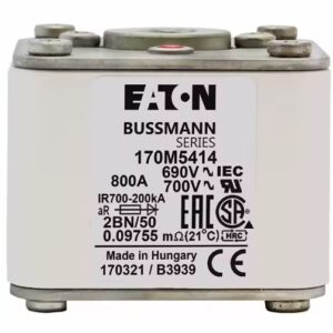 FUSIBLE ULTRA-RAPIDE EATON BUSSMANN 170M5414 | 800A 690V/700V 2BN/50