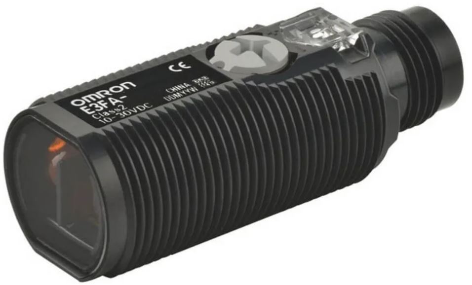 Capteur photoélectrique Omron Réflexion directe LED rouge, Cylindrique M12 à 4 broches PnP Non