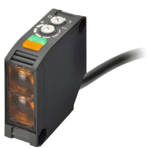 Capteur photoélectrique Omron Réflexion directe LED rouge, Bloc Câble Relais Non