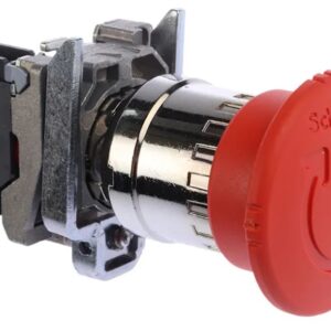 Bouton d'arrêt d'urgence Harmony Déclenchement à rotation Schneider Electric Rouge, dia. 22 mm, Panneau 1 N/F IP67