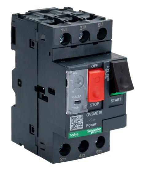 Disjoncteur de protection moteur TeSyS GV Schneider Electric, 690V 4A, 6.3 A 60 °C -20 °C