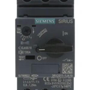 Disjoncteur de protection moteur 3RV2 Siemens, 690V 10A, 7 A 60 °C -20 °C