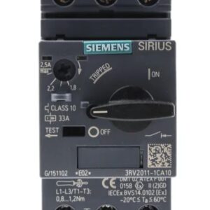 Disjoncteur de protection moteur 3RV2 Siemens, 690V 1.8A, 2.5 A 60 °C -20 °C