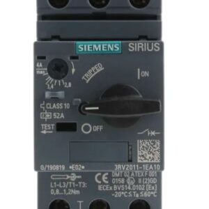 Disjoncteur de protection moteur 3RV2 Siemens, 690V 2.8A, 4 A 60 °C -20 °C