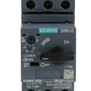 Disjoncteur de protection moteur 3RV2 Siemens, 690V 3.5A, 5 A 60 °C -20 °C