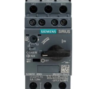 Disjoncteur de protection moteur 3RV2 Siemens, 690V 2.2A, 3.2 A 60 °C -20 °C