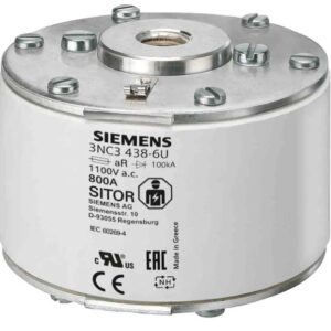 Fusible à corps carré Siemens, 1kA, taille NH3 1kV