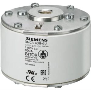 Fusible carré Siemens, 400A, taille NH3 440V