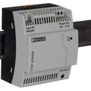 Alimentation pour rail DIN, série STEP-PS/1AC/24DC/2.5 Mode de commutation Phoenix Contact 264V c.a. a.c. 29.5V c.c. CC
