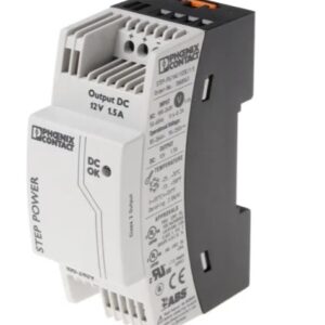 Alimentation pour rail DIN, série STEP-PS/1AC/12DC/1.5 Mode de commutation Phoenix Contact 264V c.a. a.c. 12V c.c. CC 18