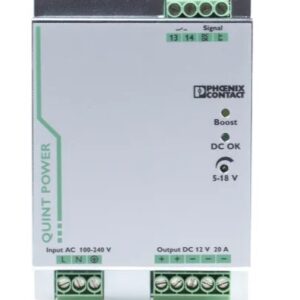 Alimentation pour rail DIN, série QUINT POWER Mode de commutation Phoenix Contact 264V c.a. a.c. 18V c.c. CC 240 W