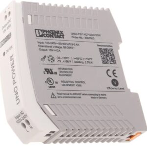 Alimentation pour rail DIN, série UNO POWER Mode de commutation Phoenix Contact 264V c.a. a.c. 15V c.c. CC 30 W