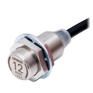 Capteur de proximité inductif Omron E2EW revêtement fluororésine, M12, 2 mm, PNP, câble 2 m, réf. E2EW-QX2B112 2M - photo produit
