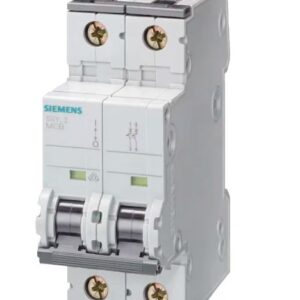 Disjoncteur miniature SENTRON 5SY6, 6A Siemens 2 pôles Type C 400V c.a. 72 V c.c., pouvoir de coupure 6 kA