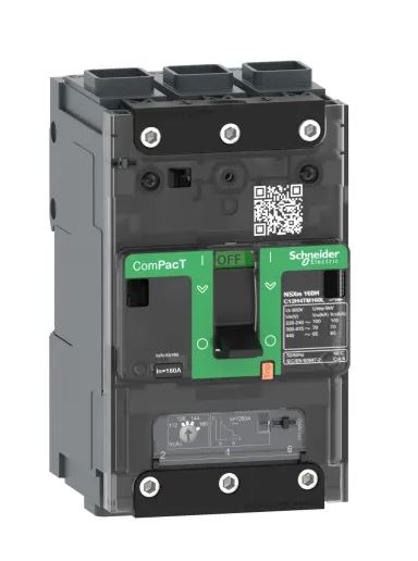 Disjoncteur à boîtier moulé ComPact NSX ComPacT NSXmB Schneider Electric 3 pôles, 100A, pouvoir de coupure 25 kA