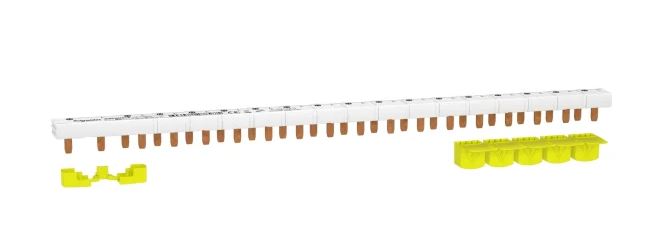 Barre omnibus Schneider Electric 1 Phase, 230 V ac, pas de 18 mm Resi9 Resi9