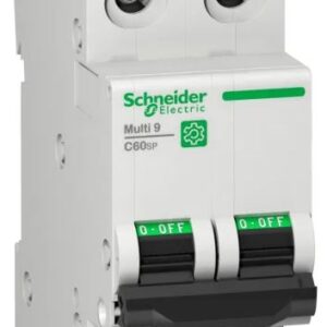 Disjoncteur miniature Multi9 Multi9, 45A Schneider Electric 2 pôles Type C, pouvoir de coupure 14 kA
