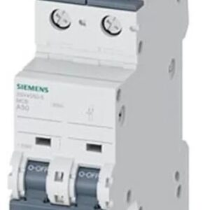 Disjoncteur miniature SENTRON 5SY4, 50A Siemens 4 pôles Type A 230V c.a. 60 V c.c., pouvoir de coupure 10 kA