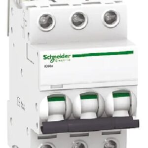 Disjoncteur miniature Acti9 Acti9 iC60, 63A Schneider Electric 3 pôles Type D 440V c.a. 180 V c.c., pouvoir de coupure