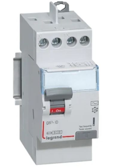 Interrupteur Différentiel Legrand, 2 pôles, Type c.a., 40A, 30 mA DX DX3 IEC 60898-1, IEC 61008-1, IEC 60947-2, IEC