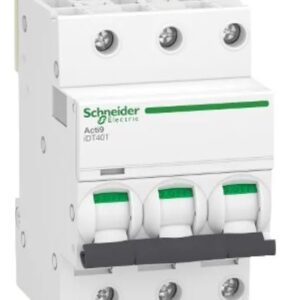 Disjoncteur miniature Acti9 Acti9 iDT40T, 10A Schneider Electric 3+N pôles Type D 400V c.a., pouvoir de coupure 4500 A