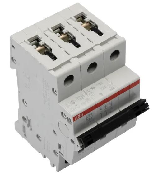 Disjoncteur miniature System Pro M Compact S200, 20A ABB 3 pôles Type D 440V c.a. 12 V c.c., pouvoir de coupure 6 kA