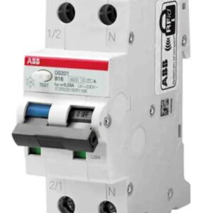 Disjoncteur différentiel magnéto-thermique ABB 2 pôles 25A, sensibilité 100 mA Type C System Pro M Compact
