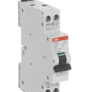 Disjoncteur miniature S200C S200C, 20A ABB 2 pôles Type C 415V c.a., pouvoir de coupure 6 kA