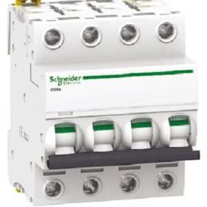 Disjoncteur miniature Acti9 Acti9 iC60, 40A Schneider Electric 4 pôles Type C 440V c.a. 250 V c.c., pouvoir de coupure