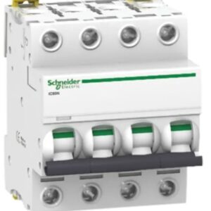 Disjoncteur miniature Acti9 IC60N, 10A Schneider Electric 4 pôles Type C 100V, 12 V, 130 V, 220 V, 240 V, 380 V, 400 V,