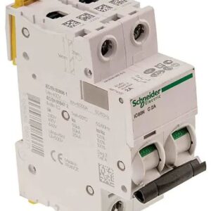 Disjoncteur miniature Acti9 Acti9 iC60, 3A Schneider Electric 2 pôles Type D 100V, 12 V, 130 V, 220 V, 240 V, 380 V, 400