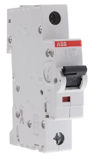Disjoncteur miniature System Pro M Compact S200, 1A ABB 1 pôles Type C 230V c.a. 72 V c.c., pouvoir de coupure 6 kA