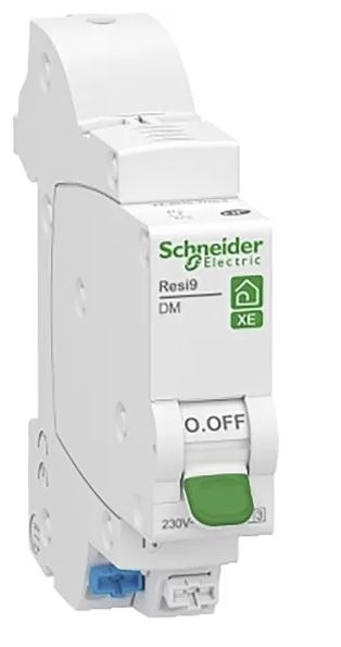 Disjoncteur miniature Resi9 Resi9 XE DM, 16A Schneider Electric 1 pôles Type C 230V c.a., pouvoir de coupure 3 kA
