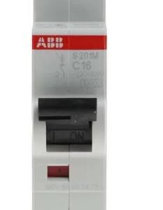 Disjoncteur miniature System Pro M Compact System Pro M Compact, 16A ABB 1 pôles Type C 253V c.a. 72 V c.c., pouvoir de