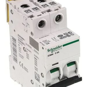 Disjoncteur miniature Acti9 Acti9 iC60, 3A Schneider Electric 2 pôles Type C 100V, 12 V, 130 V, 220 V, 240 V, 380 V, 400