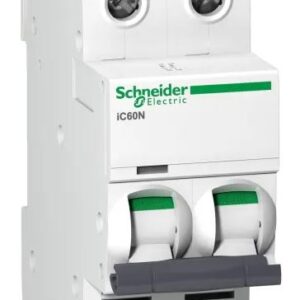 Disjoncteur Acti9 iC60N, 2A Schneider Electric 2 pôles Courbe D 133V c.a., pouvoir de coupure 50 kA