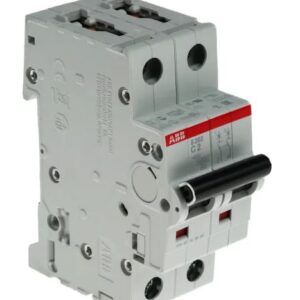 Disjoncteur miniature System Pro M Compact S200, 2A ABB 2 pôles Type C 400V c.a., pouvoir de coupure 6 kA