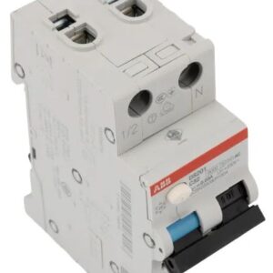 Disjoncteur différentiel magnéto-thermique ABB 2 pôles 32A, sensibilité 30 mA Type C System Pro M Compact