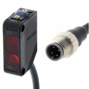 Capteur de distance Omron Suppression de l'arrière plan LED rouge, Bloc Fil PnP Non