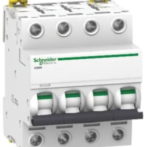 Disjoncteur miniature Acti9 IC60N, 16A Schneider Electric 4 pôles Type C 100V, 12 V, 130 V, 220 V, 240 V, 380 V, 400 V,