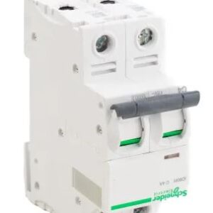 Disjoncteur miniature Acti9 IC60N, 2A Schneider Electric 2 pôles Type C 100V, 12 V, 130 V, 220 V, 240 V, 380 V, 400 V,