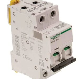 Disjoncteur miniature Acti9 Acti9 iC60, 20A Schneider Electric 2 pôles Type D 100V, 12 V, 130 V, 220 V, 240 V, 380 V,