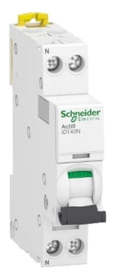 Disjoncteur miniature Acti9 Acti9 iDT40N, 32A Schneider Electric 1 pôles Type D 230V c.a., pouvoir de coupure 6000 A