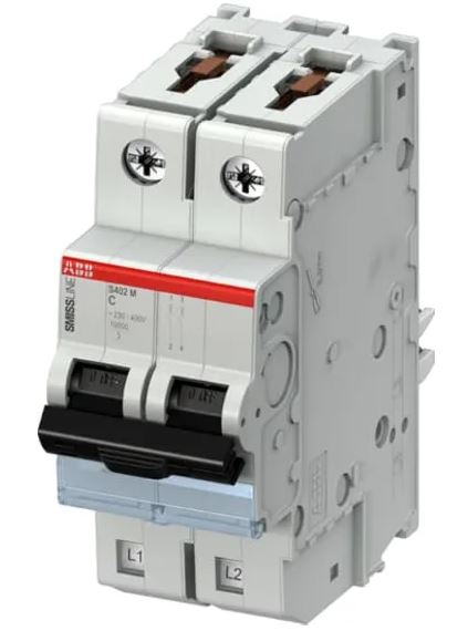 Disjoncteur miniature S402M S402M, 20A ABB 2 pôles Type C 440V c.a. 12 V c.c., pouvoir de coupure 15 kA