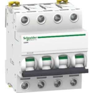 Disjoncteur miniature Acti9 IC60N, 25A Schneider Electric 4 pôles Type C 100V, 12 V, 130 V, 220 V, 240 V, 380 V, 400 V,