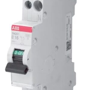 Disjoncteur miniature SN201 SN201, 16A ABB 1 pôles Type D 230V c.a., pouvoir de coupure 6 kA